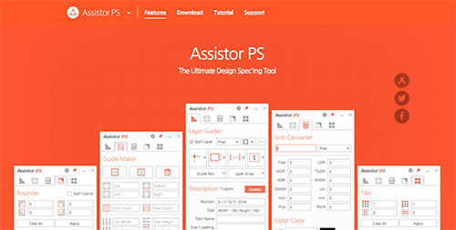 【推荐】PS辅助工具Assistor PS 标注尺寸、注释、画参考线、切图！-易看设计 - 专业设计师平台