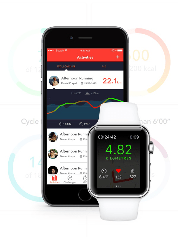 UI设计：用 Sketch 设计一款能用于 Apple Watch 的健康应用-易看设计 - 专业设计师平台