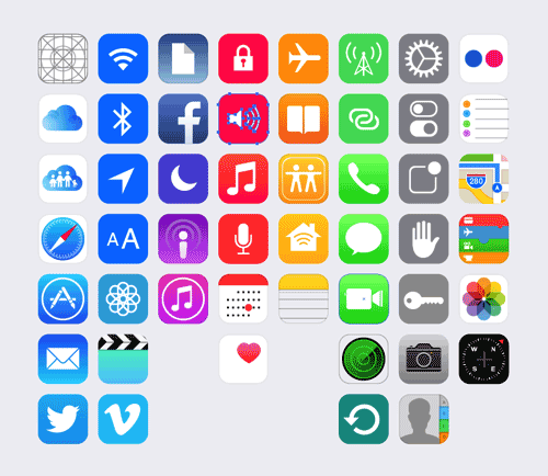 IOS 8+9 UI KIT+6S、6S PLUS展示模型免费打包下载-易看设计 - 专业设计师平台