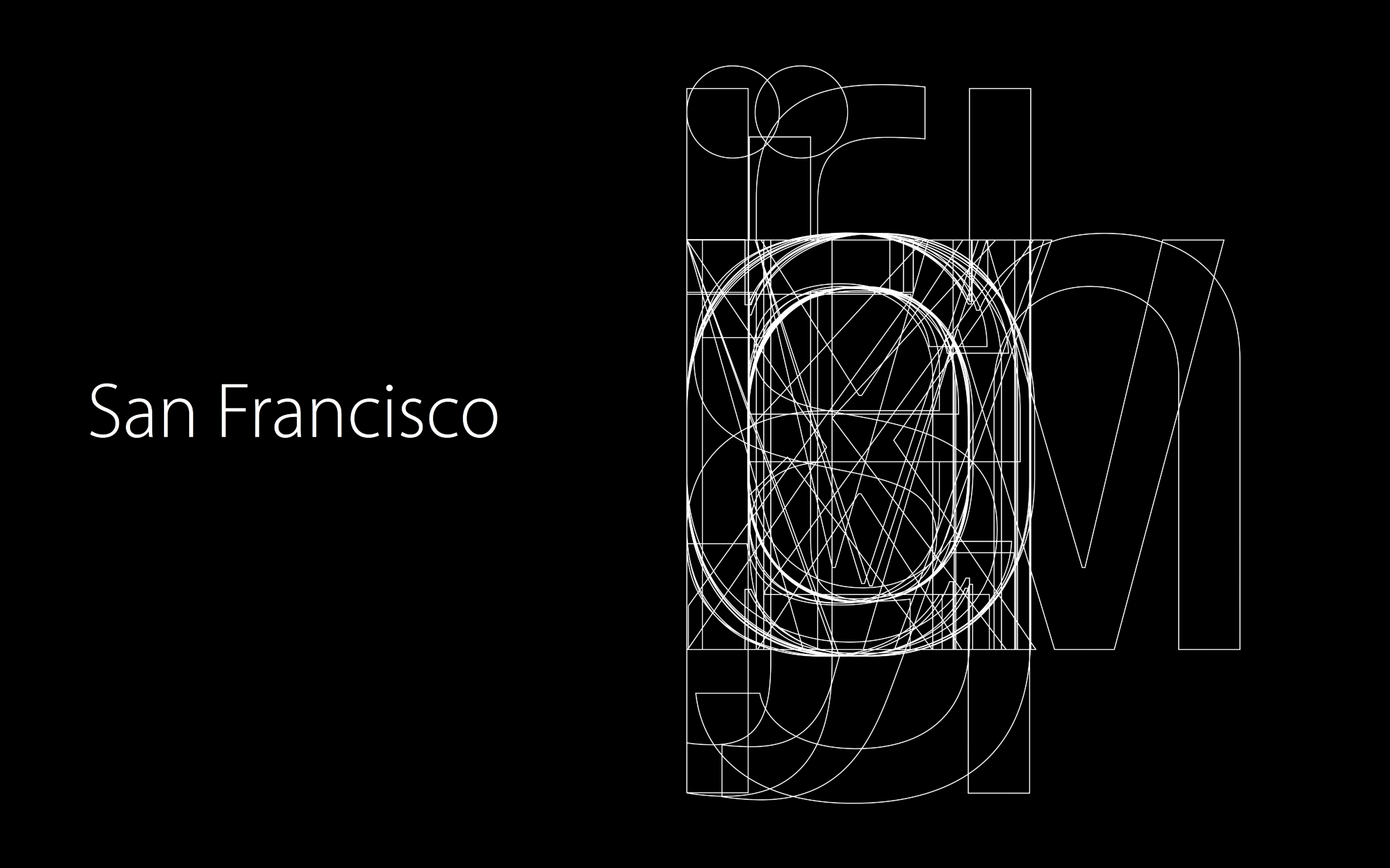 苹果字体设计：为你解读苹果SAN FRANCISCO字体的秘密-易看设计 - 专业设计师平台