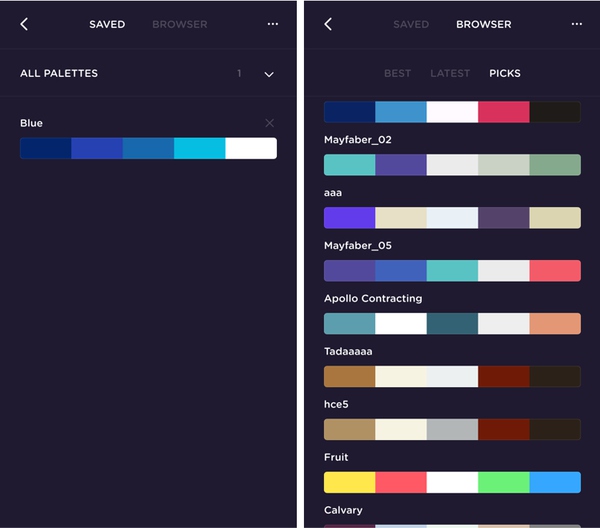色彩教程：自动生成上千款热门配色色板的COOLORS-易看设计 - 专业设计师平台
