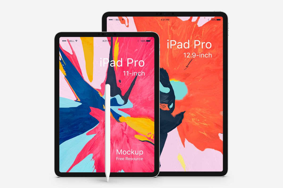 展示模板下载：Psd iPad Pro Mockup-易看设计 - 专业设计师平台