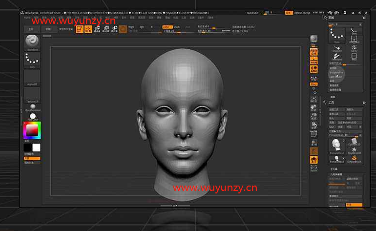 PC Zbrush_2018_Crack 破解版本 人物建模-易看设计 - 专业设计师平台